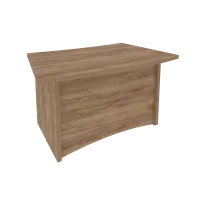 Стол руководителя криволинейный First KSR-5 (дуб Табак)